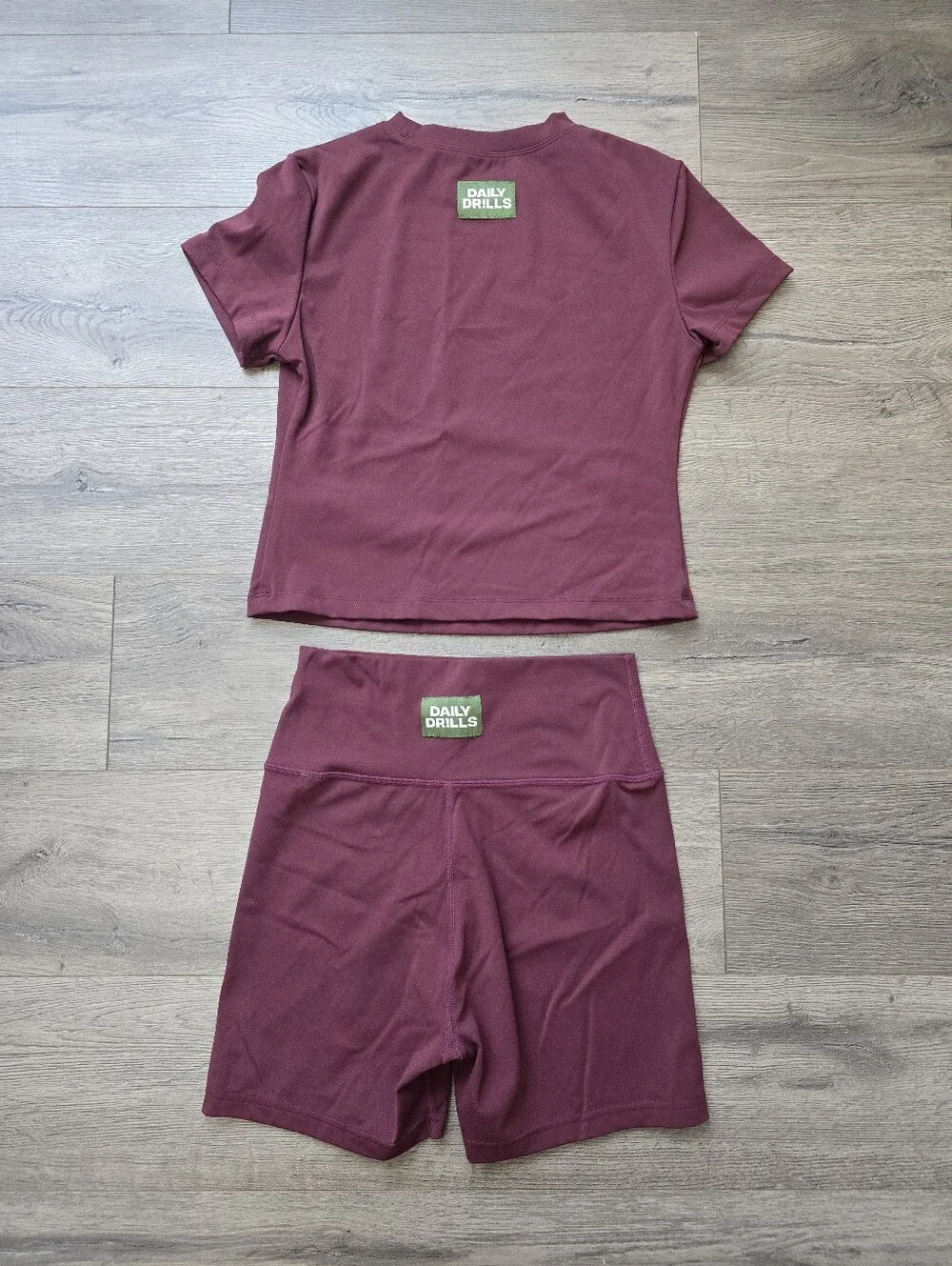 Daily Drills activewear set Maroon Small Athletic Athleisure Gym Comfy